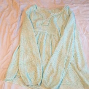 Copper key green blouse